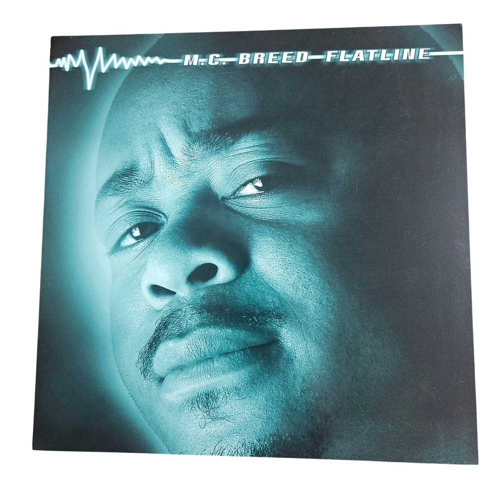 MC Breed Flatline 1997 Promo Flat Album Poster 12x12 D/S Hip‎ Hop Wrap Records